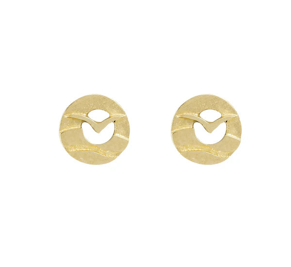 Glide Gold Stud Earring