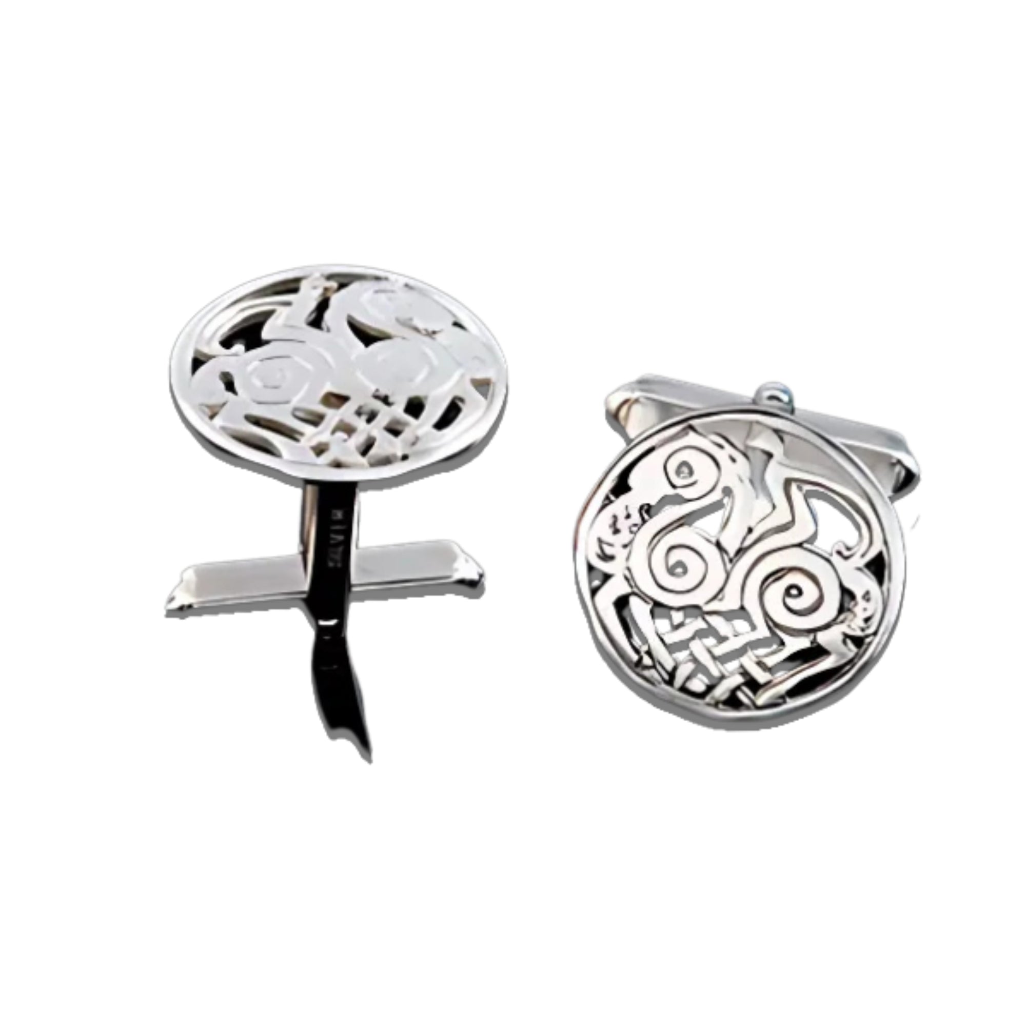 Silver Sleipnir Cufflinks - C1-s