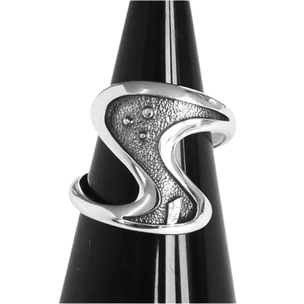 Moonlight Shadows Silver Ring.
