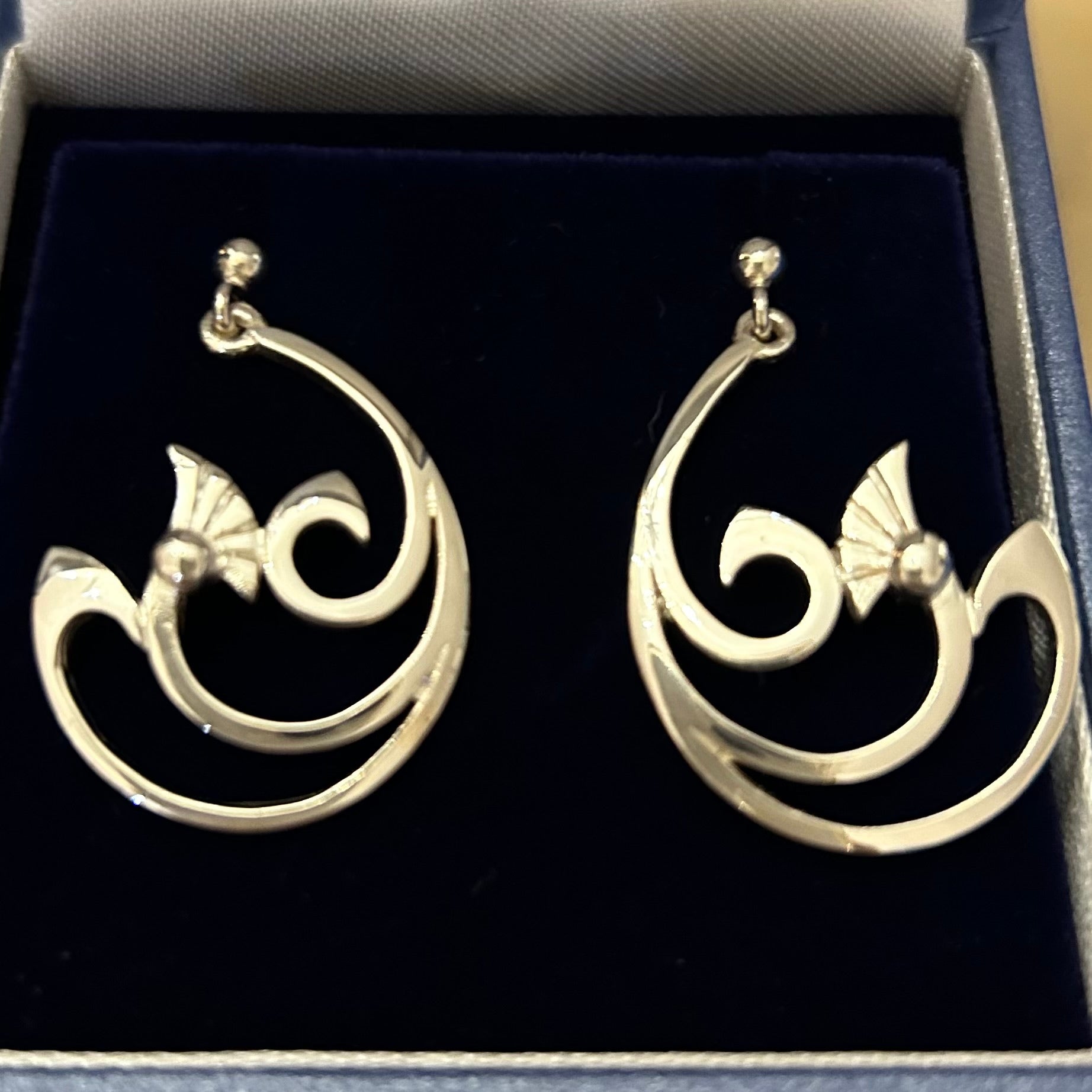 Silver Thistle Earrings.T3