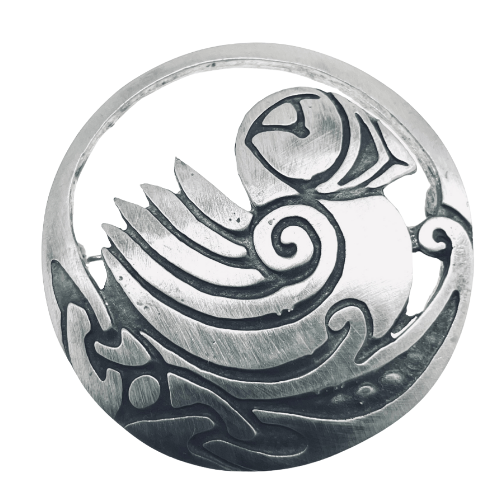 Pewter  Brooch2