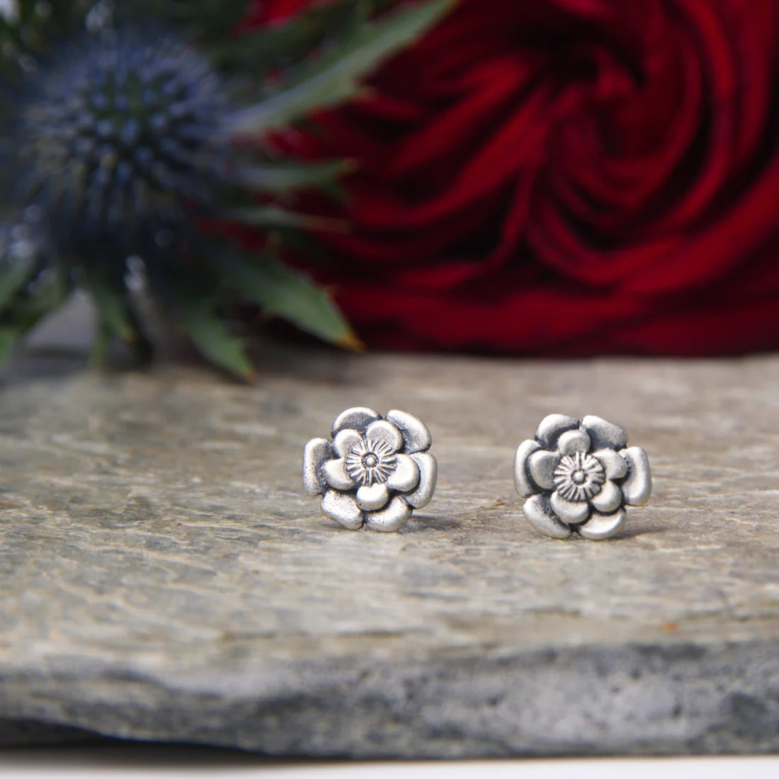 Eternally Yours English Rose Stud Earrings