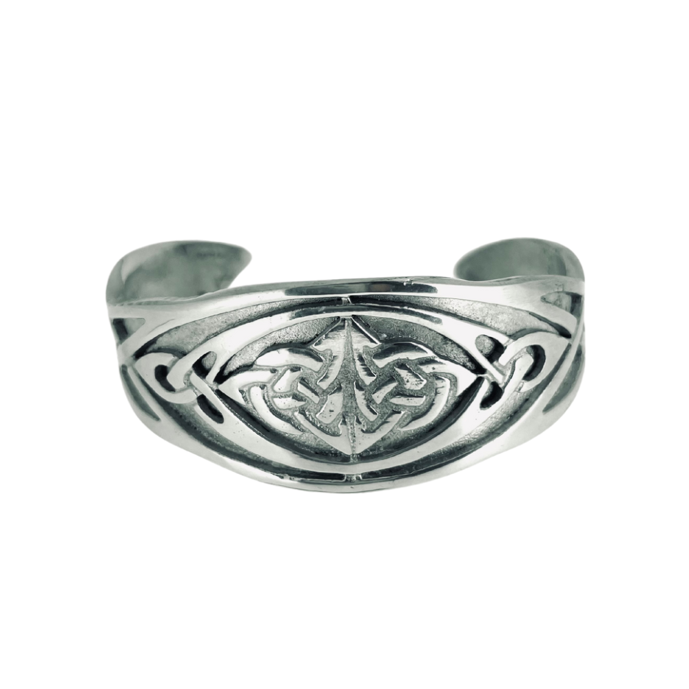 Pewter Celtic Knot Bangle.BN11
