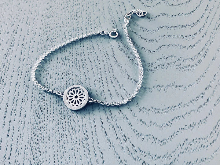 Rose Window Bracelet in Silver