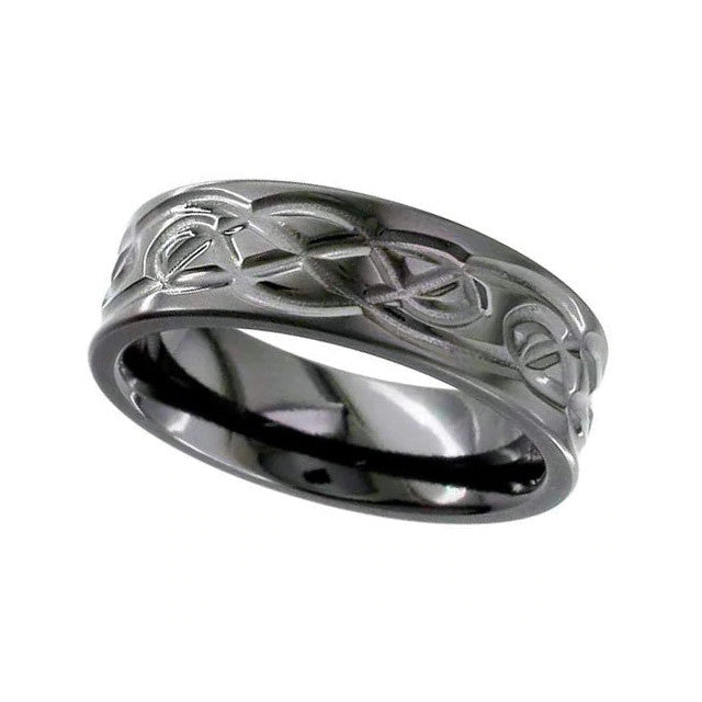 Zirconium Celtic Wedding Ring - 4062B