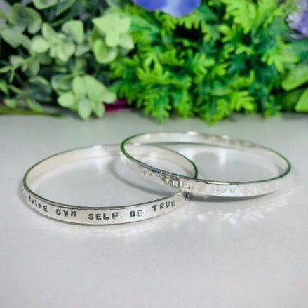 Sterling silver 2025 affirmation bracelet