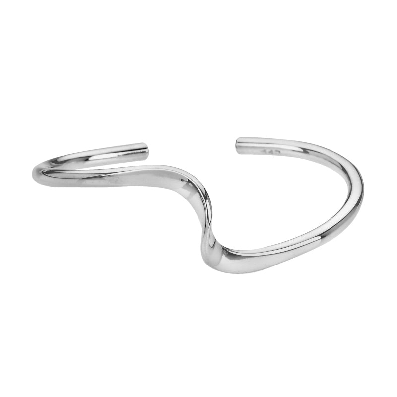 Sterling Silver Open Bangle  - BT0281