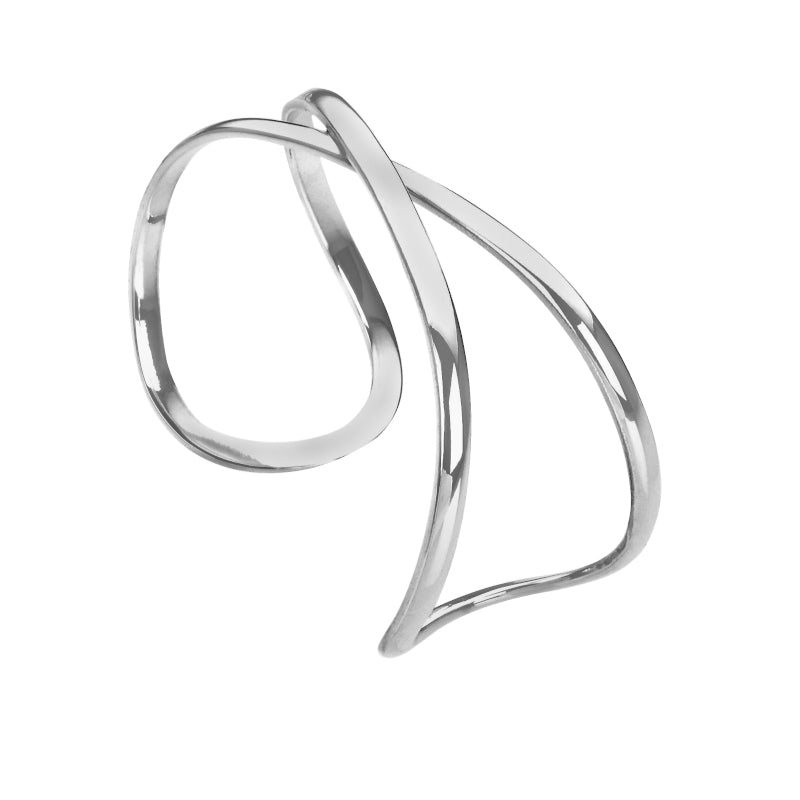 Sterling Silver Open Bangle  - BT0416