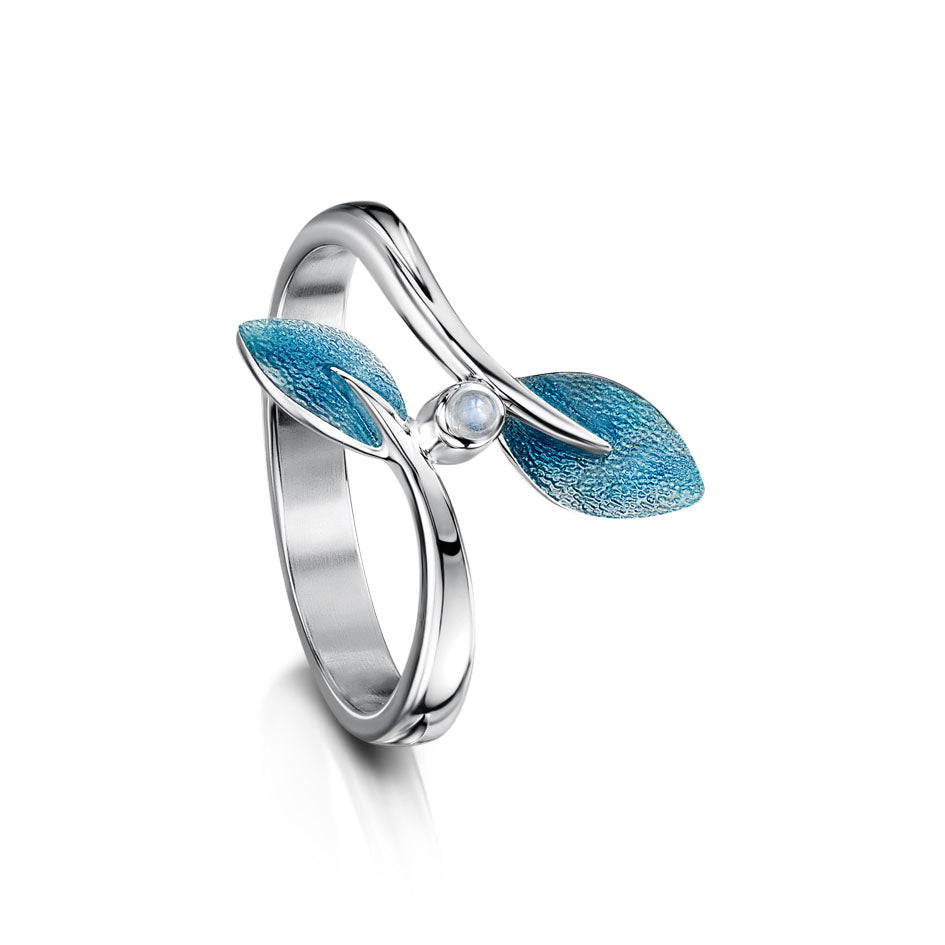 Stainless steel clearance moonstone ring