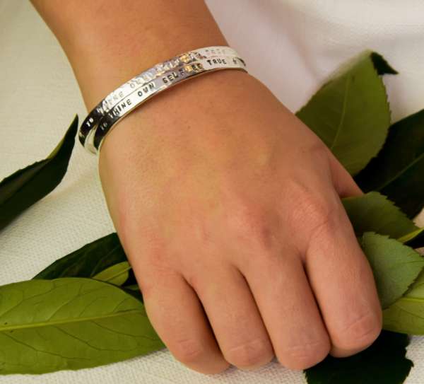 Sterling silver 2025 affirmation bracelet