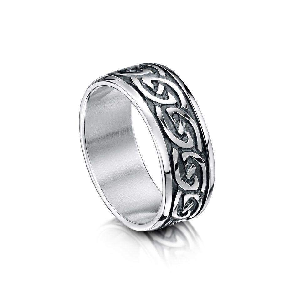 Celtic Knot Ring in Various Metals - (R23) - Size J-Q