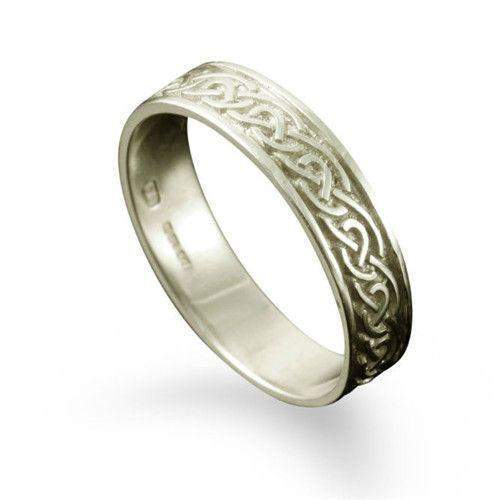 Platinum celtic sale wedding rings