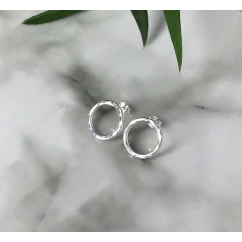 Vintage Hollow Round Circle Sterling Silver Stud Earrings orders FREE SHIPPING! #HOLLOW-ERG15