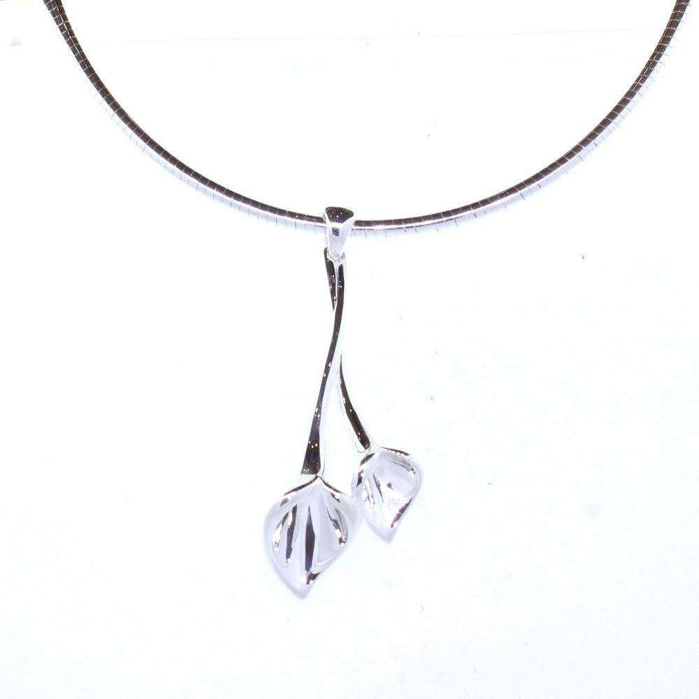 Silver & Opaline Necklet D211 - Ogham Jewellery