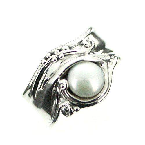 Silver & Opaline Necklet D211 - Ogham Jewellery