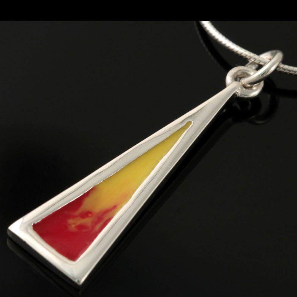 Himalayan crystal triangle pendant on sale price