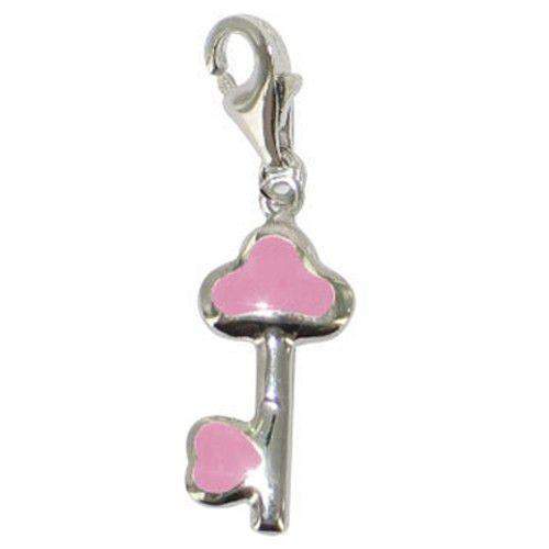 Sterling silver hot sale key charm