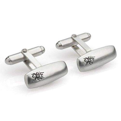 Mens solid store silver cufflinks