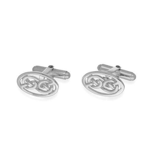 Sterling Silver Ogham Cufflinks