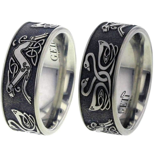 Swan Titanium Ring - 2226CDS