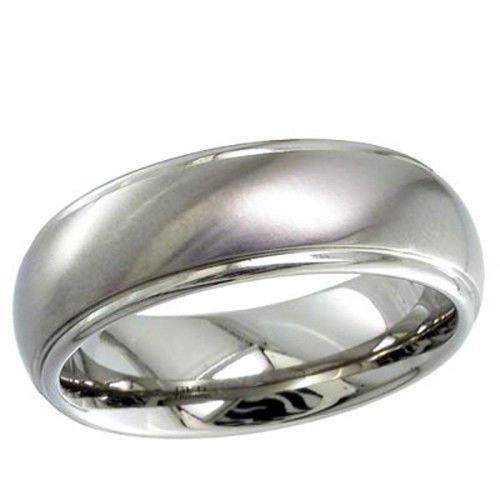 Solid titanium sale ring